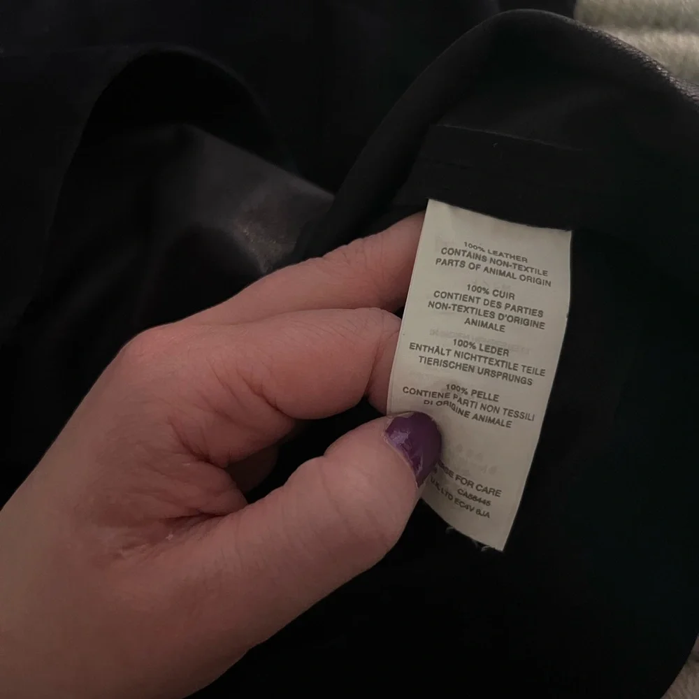 100% leather J. Crew Top